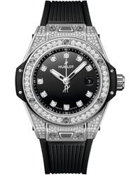 Hublot - Stainless Steel And Pavé Diamond Big Bang One Click Watch - Lyst