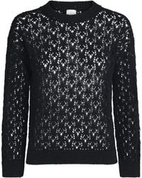 Eleventy - Cotton-Blend Open-Work Sweater - Lyst