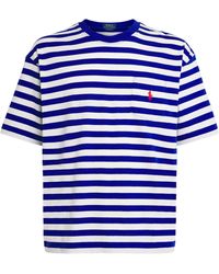 Polo Ralph Lauren - Cotton Stripe Polo Pony T-Shirt - Lyst