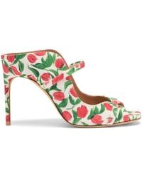 Malone Souliers - Canvas Tulip Print Noah Heeled Sandals 90 - Lyst