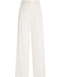 Colombo - Kid Cashmere Wide-Leg Tailored Trousers - Lyst