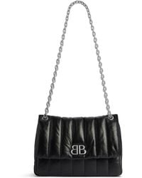 Balenciaga - Mini Leather Monaco Shoulder Bag - Lyst