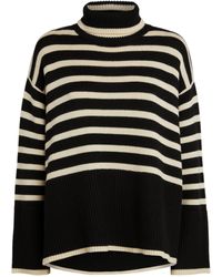 Totême - Wool-cotton Striped Signature Sweater - Lyst