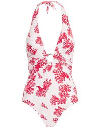 Heidi Klein - Halterneck Scala Swimsuit - Lyst