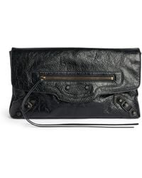 Balenciaga - Lambskin Le City Clutch Bag - Lyst