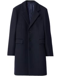 Burberry - Wool Tailored Coat - Lyst