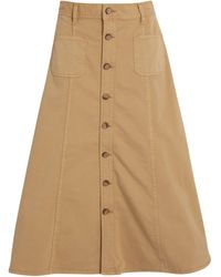 Polo Ralph Lauren - A-Line Button-Down Midi Skirt - Lyst