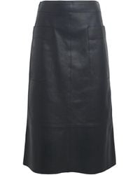 JOSEPH - Leather Blomfield Midi Skirt - Lyst