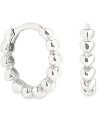 Astrid & Miyu - Heart Huggie Earrings - Lyst