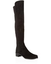 Stuart Weitzman - Suede Reserve Over-The-Knee Boots 40 - Lyst