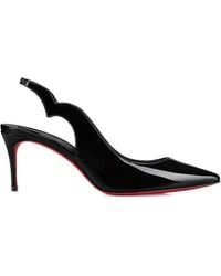 Christian Louboutin - Hot Chick Sling 70 Patent Slingback Sandals - Lyst