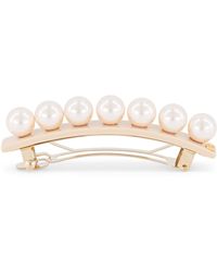 Alexandre De Paris - Oversize Pearl-Detail Slide Hair Clip - Lyst