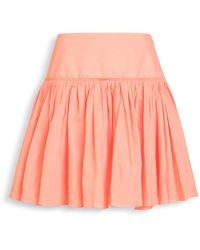 Alaïa - Cotton-Linen Basque Mini Skirt - Lyst