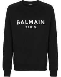Balmain - Organic Cotton Logo Sweatshirt - Lyst