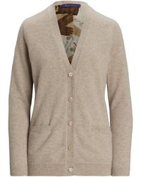 Ralph Lauren - Cashmere-Blend V-Neck Cardigan - Lyst