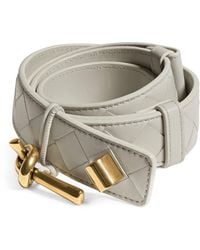 Bottega Veneta - Nappa Leather Intrecciato Andiamo Belt - Lyst