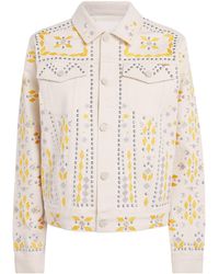 Mother - Embellished The Bruiser Denim Jacket - Lyst