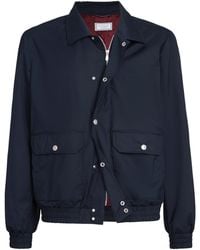 Brunello Cucinelli - Wool-Silk Field Jacket - Lyst