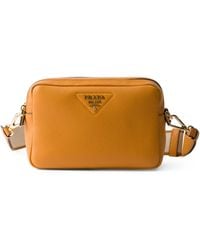 Prada - Small Leather Cross-Body Bag - Lyst