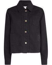 Claudie Pierlot - Contrast-Stitch Denim Jacket - Lyst