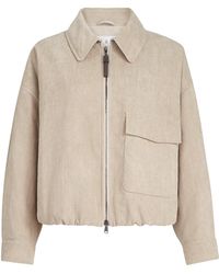 Brunello Cucinelli - Stretch-Cotton Corduroy Padded Jacket - Lyst