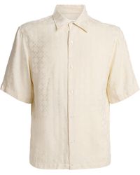 Sandro - Jacquard Cross Short-Sleeve Shirt - Lyst