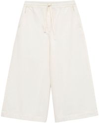 Loewe - X Paula's Ibiza Cotton Cropped Wide-leg Trousers - Lyst