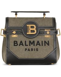Balmain - Canvas B-buzz 23 Top-handle Bag - Lyst