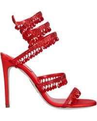 Rene Caovilla - Satin Chandelier Heeled Sandals 105 - Lyst