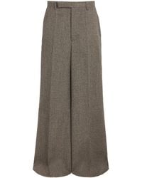Rick Owens - Wool Wide-Leg Trousers - Lyst