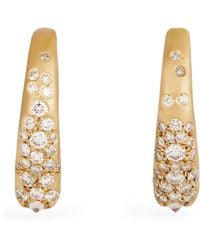 Nada Ghazal - And Diamond Doors Of Opportunity Mini Hoop Earrings - Lyst