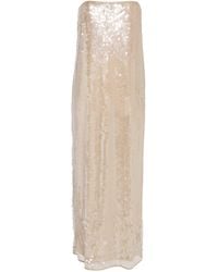 STAUD - Sequinned Casey Midi Dress - Lyst