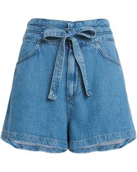 PAIGE - Denim Mathilda Shorts - Lyst