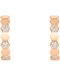Chaumet - And Diamond Bee De Hoop Earrings - Lyst