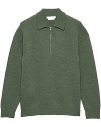 Prada - Re-Cashmere Quarter-Zip Polo Sweater - Lyst