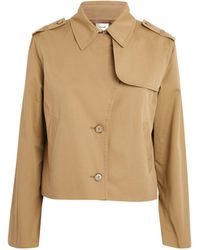 FRAME - Cropped Trench Coat - Lyst