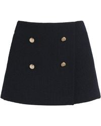 Maje - Tweed Contrast-Trim Shorts - Lyst