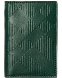 Burberry Mens Motif Card Holder With Money Clip Check – Luxe Collective