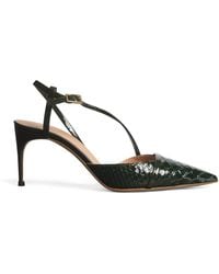 Malone Souliers - Embossed Valeria Slingback Pumps 70 - Lyst