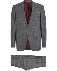 Isaia - Wool Check Capri 2-Piece Suit - Lyst