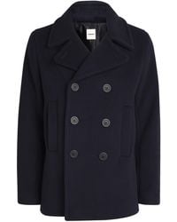 Sandro - Wool-Blend Peacoat - Lyst
