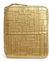 Comme des Garçons - Leather Embossed Logo Zipped Wallet - Lyst