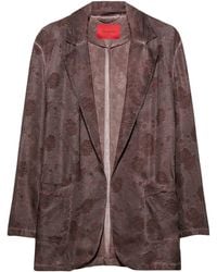 MAX&Co. - Floral Jacquard Open Blazer - Lyst