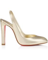 Christian Louboutin - Fannylove Sling Nappa Leather Slingback Pumps 100 - Lyst