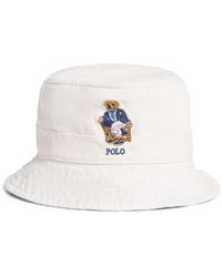 Polo Ralph Lauren - Cotton Twill Polo Bear Bucket Hat - Lyst