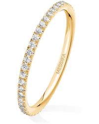 Messika - Gatsby And Diamond Pavé Wedding Ring - Lyst