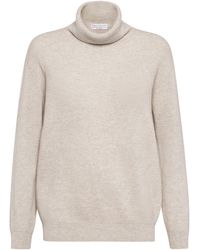 Brunello Cucinelli - Cashmere High-Neck Sweater - Lyst