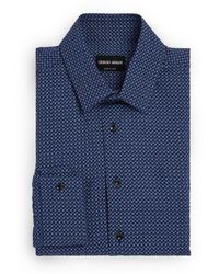 Giorgio Armani - Cotton Seersucker Shirt - Lyst
