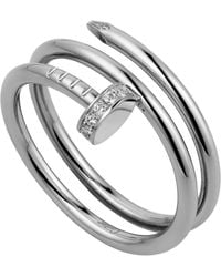 Cartier - And Diamond Double Juste Un Clou Ring - Lyst