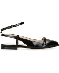 Tod's - Leather Cuoio Ballet Flats - Lyst